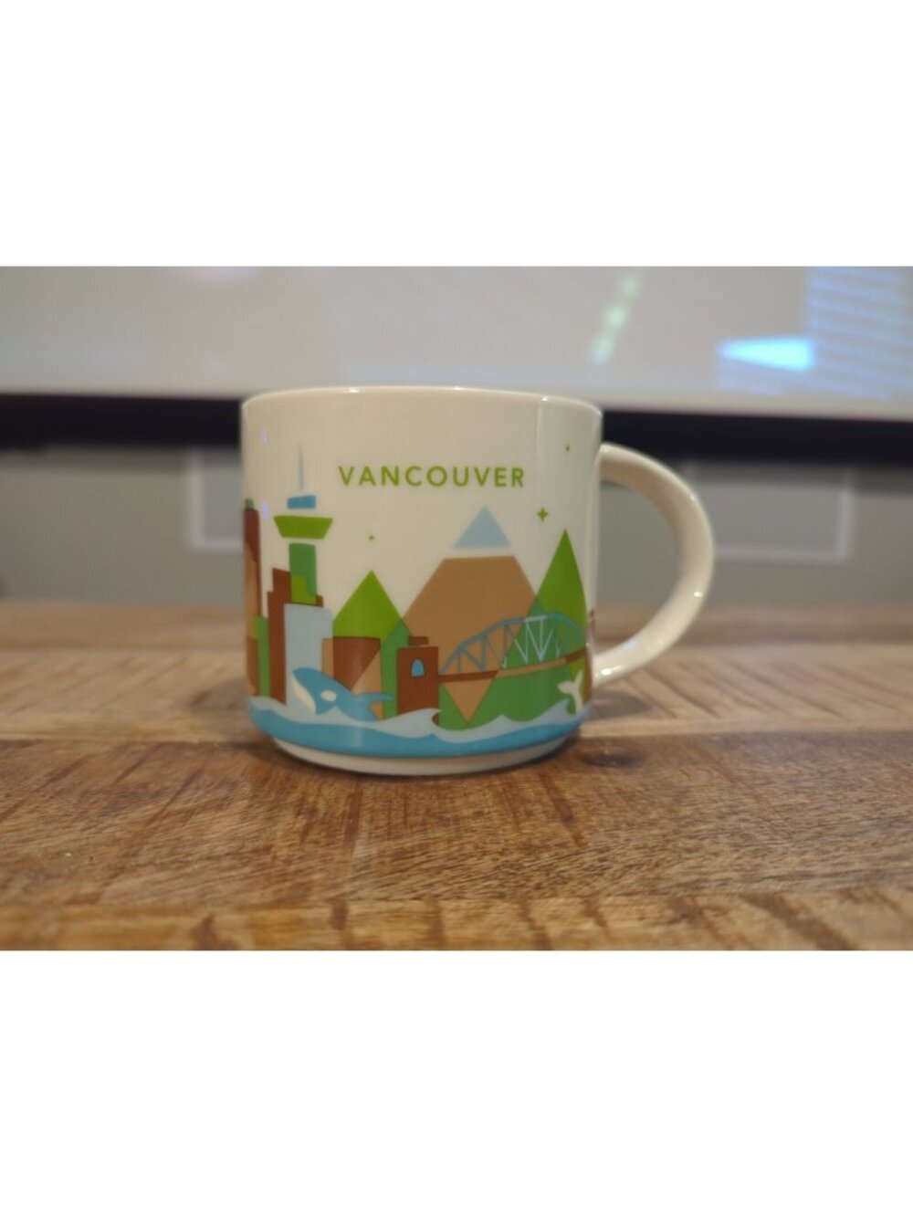 Starbucks Coffee Vancouver Canada 2012 You Are Here Series YAH Cup Mug 14 oz